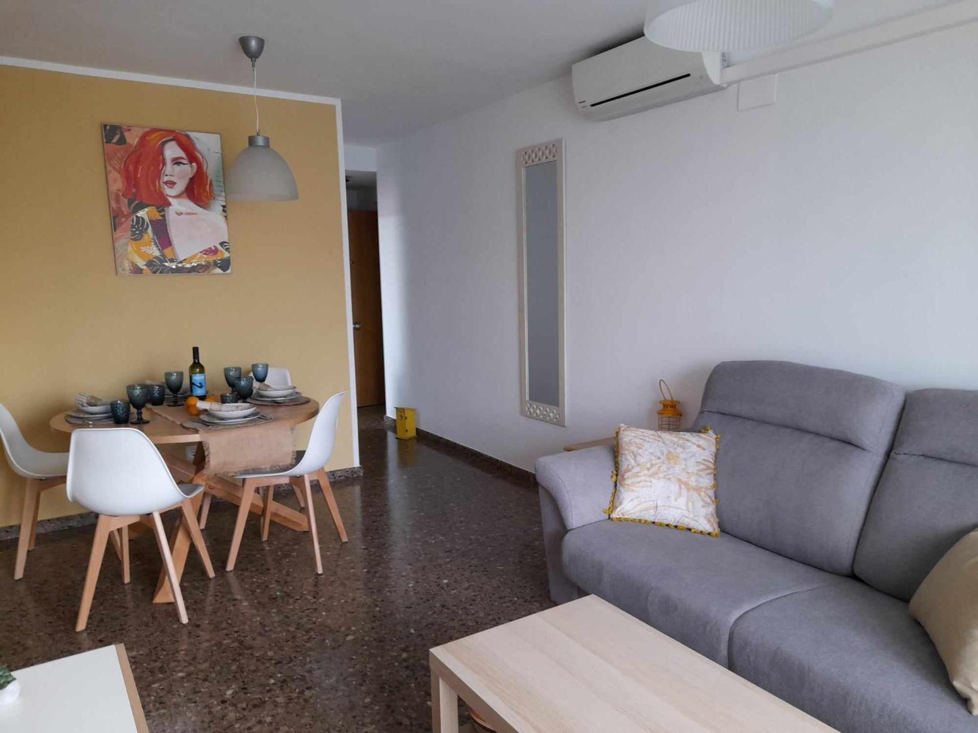 Apartament Ambar Gandia Playa-Grao Con Piscina Parking Ideal Para Familias Ngoại thất bức ảnh